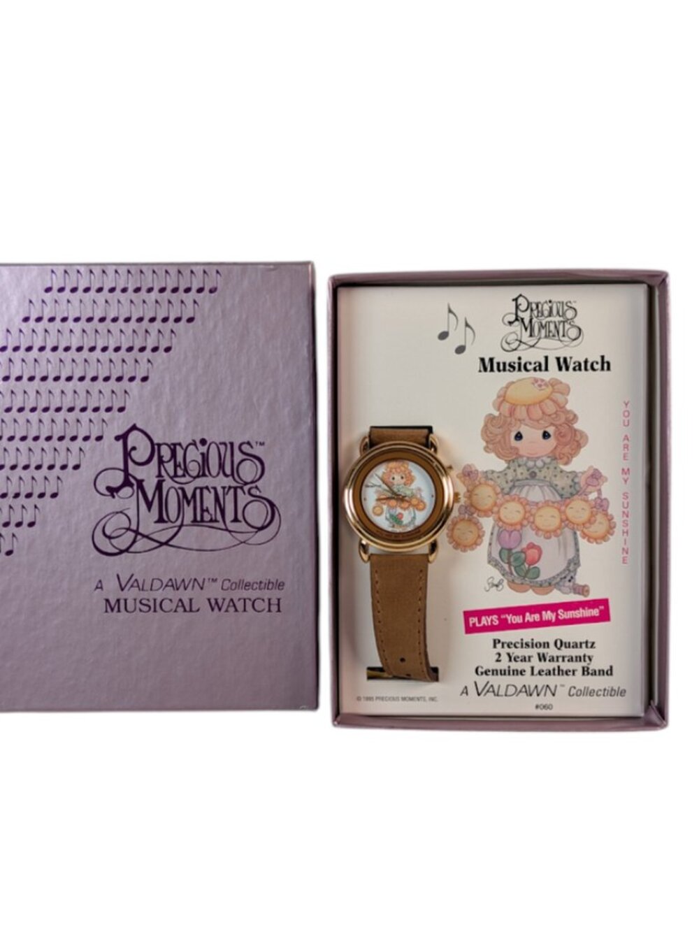 Precious Moments Musical Watch Valdawn You Are My Sunshine 1995 New Battery